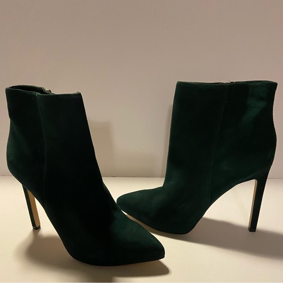 Dark Green Ninewest Bootie Size 11 - Picture 4 of 12
